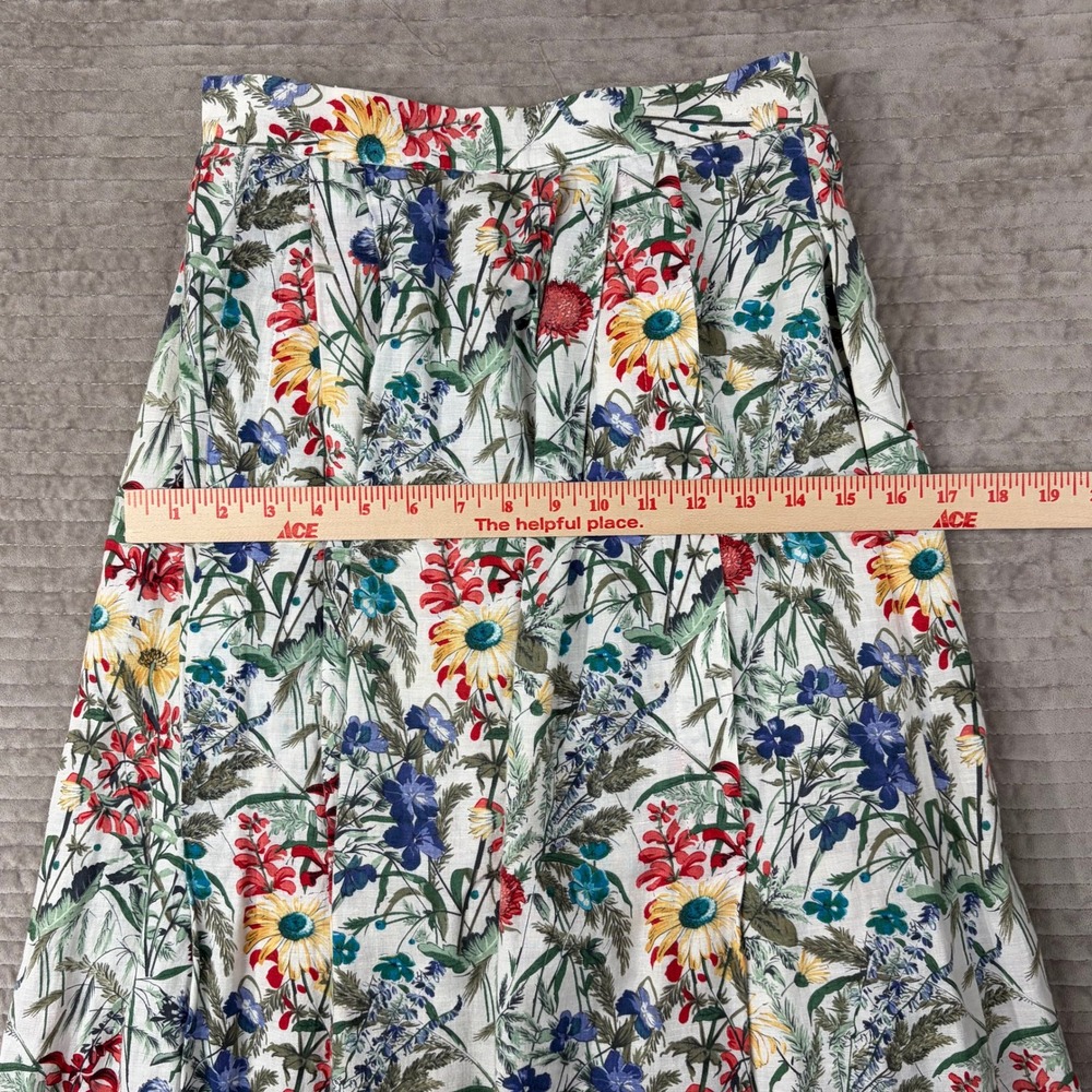 Geiger Collections Floral Midi Skirt Made in Austria Wildflower Botanical Sz 36 - Picture 5 of 11